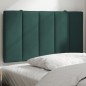 vidaXL Cabecero de cama acolchado terciopelo verde oscuro 90 cm vidaXL Cabecero de cama acolchado terciopelo verde oscuro 90 cm