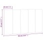 vidaXL Cabecero de cama acolchado terciopelo verde oscuro 90 cm vidaXL Cabecero de cama acolchado terciopelo verde oscuro 90 cm