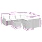 vidaXL Set de sofás de jardín 9 pzas con cojines ratán sintético beige vidaXL Set de sofás de jardín 9 pzas con cojines ratán sintético beige