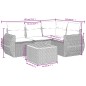 vidaXL Juego de sofás jardín con cojines 5 pzas ratán sintético beige vidaXL Juego de sofás jardín con cojines 5 pzas ratán sintético beige