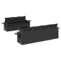 vidaXL Set de sofás de jardín 8 piezas y cojines ratán sintético negro vidaXL Set de sofás de jardín 8 piezas y cojines ratán sintético negro