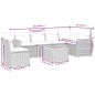 vidaXL Set de comedor de jardín 7 pzas y cojines ratán sintético negro vidaXL Set de comedor de jardín 7 pzas y cojines ratán sintético negro
