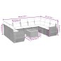 vidaXL Set de sofás de jardín 10 pzas con cojines ratán sintético gris vidaXL Set de sofás de jardín 10 pzas con cojines ratán sintético gris