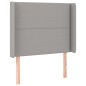 vidaXL Cama box spring colchón y luces LED tela gris claro 80x200 cm vidaXL Cama box spring colchón y luces LED tela gris claro 80x200 cm