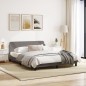 vidaXL Estructura de cama con cabecero de tela gris taupe 160x200 cm