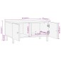 vidaXL Mesa de centro de madera maciza de mango 80x50x40 cm vidaXL Mesa de centro de madera maciza de mango 80x50x40 cm
