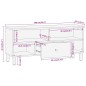 vidaXL Mueble de TV madera maciza de mango 100x33x46 cm vidaXL Mueble de TV madera maciza de mango 100x33x46 cm