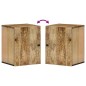 vidaXL Armario de baño de pared madera maciza de mango 38x33x48 cm vidaXL Armario de baño de pared madera maciza de mango 38x33x48 cm