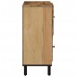 vidaXL Armario auxiliar madera maciza de mango 80x33x75 cm vidaXL Armario auxiliar madera maciza de mango 80x33x75 cm