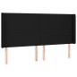 vidaXL Cama box spring colchón y luces LED tela negro 180x200 cm vidaXL Cama box spring colchón y luces LED tela negro 180x200 cm