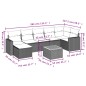 vidaXL Set de sofás de jardín 8 piezas y cojines ratán sintético negro vidaXL Set de sofás de jardín 8 piezas y cojines ratán sintético negro