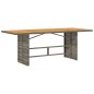 vidaXL Set comedor jardín 7 pzas y cojines ratán sintético gris vidaXL Set comedor jardín 7 pzas y cojines ratán sintético gris