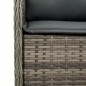 vidaXL Set comedor jardín 7 pzas y cojines ratán sintético gris vidaXL Set comedor jardín 7 pzas y cojines ratán sintético gris