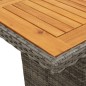 vidaXL Set comedor jardín 7 pzas y cojines ratán sintético gris vidaXL Set comedor jardín 7 pzas y cojines ratán sintético gris