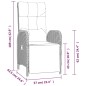 vidaXL Set comedor jardín 7 pzas y cojines ratán sintético gris vidaXL Set comedor jardín 7 pzas y cojines ratán sintético gris