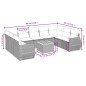 vidaXL Set de sofás de jardín 10 pzas cojines ratán sintético negro vidaXL Set de sofás de jardín 10 pzas cojines ratán sintético negro