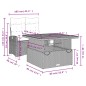 vidaXL Set comedor de jardín 2 pzas con cojines ratán sintético negro