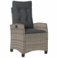 vidaXL Set comedor de jardín 5 piezas con cojines ratán sintético gris vidaXL Set comedor de jardín 5 piezas con cojines ratán sintético gris