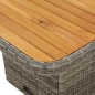 vidaXL Set comedor de jardín 5 piezas con cojines ratán sintético gris vidaXL Set comedor de jardín 5 piezas con cojines ratán sintético gris