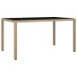 vidaXL Set comedor de jardín 5 pzas con cojines ratán sintético beige vidaXL Set comedor de jardín 5 pzas con cojines ratán sintético beige