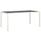 vidaXL Set comedor de jardín 7 pzas con cojines ratán sintético blanco vidaXL Set comedor de jardín 7 pzas con cojines ratán sintético blanco