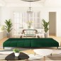 vidaXL Sofá cama de 2 plazas terciopelo verde oscuro vidaXL Sofá cama de 2 plazas terciopelo verde oscuro