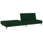 vidaXL Sofá cama de 2 plazas terciopelo verde oscuro vidaXL Sofá cama de 2 plazas terciopelo verde oscuro
