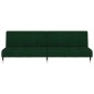 vidaXL Sofá cama de 2 plazas terciopelo verde oscuro vidaXL Sofá cama de 2 plazas terciopelo verde oscuro