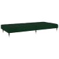 vidaXL Sofá cama de 2 plazas terciopelo verde oscuro vidaXL Sofá cama de 2 plazas terciopelo verde oscuro