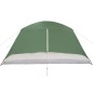 vidaXL Tienda de campaña 6 personas tafetán 190T verde 412x370x190 cm