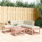 vidaXL Set de sofás jardín 5 pzas con cojines madera maciza Douglas vidaXL Set de sofás jardín 5 pzas con cojines madera maciza Douglas