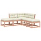 vidaXL Set de sofás jardín 5 pzas con cojines madera maciza Douglas vidaXL Set de sofás jardín 5 pzas con cojines madera maciza Douglas