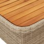 vidaXL Set comedor de jardín 5 pzas con cojines ratán sintético beige vidaXL Set comedor de jardín 5 pzas con cojines ratán sintético beige