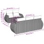vidaXL Set de sofás de jardín 6 piezas y cojines ratán sintético negro vidaXL Set de sofás de jardín 6 piezas y cojines ratán sintético negro