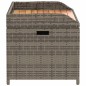 vidaXL Banco con almacenaje madera acacia ratán PE gris 100x50x52 cm vidaXL Banco con almacenaje madera acacia ratán PE gris 100x50x52 cm