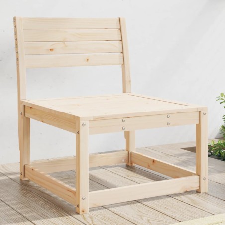vidaXL Sofá de jardín madera maciza de pino