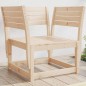 vidaXL Silla de jardín madera madera maciza de pino vidaXL Silla de jardín madera madera maciza de pino