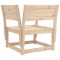 vidaXL Silla de jardín madera madera maciza de pino vidaXL Silla de jardín madera madera maciza de pino