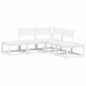 vidaXL Juego de sofás de jardín 5 piezas madera maciza de pino blanco vidaXL Juego de sofás de jardín 5 piezas madera maciza de pino blanco