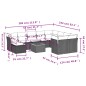 vidaXL Set de sofás de jardín 11 pzas y cojines ratán sintético negro vidaXL Set de sofás de jardín 11 pzas y cojines ratán sintético negro