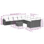 vidaXL Set de sofás de jardín 11 pzas y cojines ratán sintético negro vidaXL Set de sofás de jardín 11 pzas y cojines ratán sintético negro