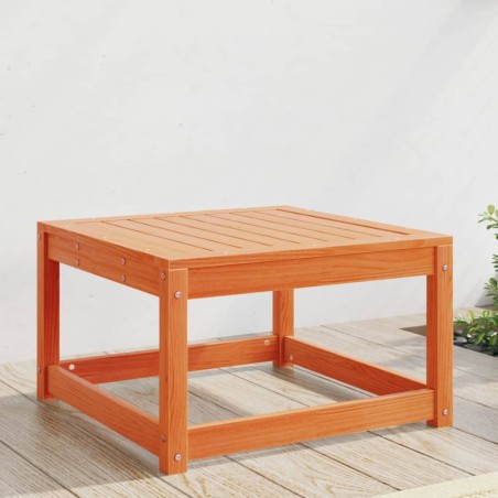vidaXL Taburete de jardín madera maciza de pino marrón cera