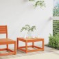 vidaXL Taburete de jardín madera maciza de pino marrón cera vidaXL Taburete de jardín madera maciza de pino marrón cera