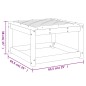 vidaXL Taburete de jardín madera maciza de pino marrón cera vidaXL Taburete de jardín madera maciza de pino marrón cera