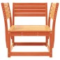vidaXL Silla de jardín madera madera maciza de pino marrón cera vidaXL Silla de jardín madera madera maciza de pino marrón cera