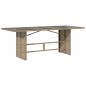 vidaXL Set comedor de jardín 9 pzas con cojines ratán sintético beige vidaXL Set comedor de jardín 9 pzas con cojines ratán sintético beige