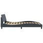 vidaXL Estructura cama con cabecero terciopelo gris oscuro 140x190 cm