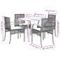 vidaXL Set de muebles jardín 5 pzas con cojines ratán sintético negro vidaXL Set de muebles jardín 5 pzas con cojines ratán sintético negro