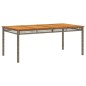 vidaXL Set comedor jardín 9 pzas y cojines ratán sintético gris vidaXL Set comedor jardín 9 pzas y cojines ratán sintético gris