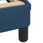 vidaXL Estructura de cama con cabecero de tela azul 140x190 cm vidaXL Estructura de cama con cabecero de tela azul 140x190 cm